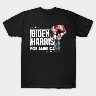 Biden Harris For America with Fist T-Shirt